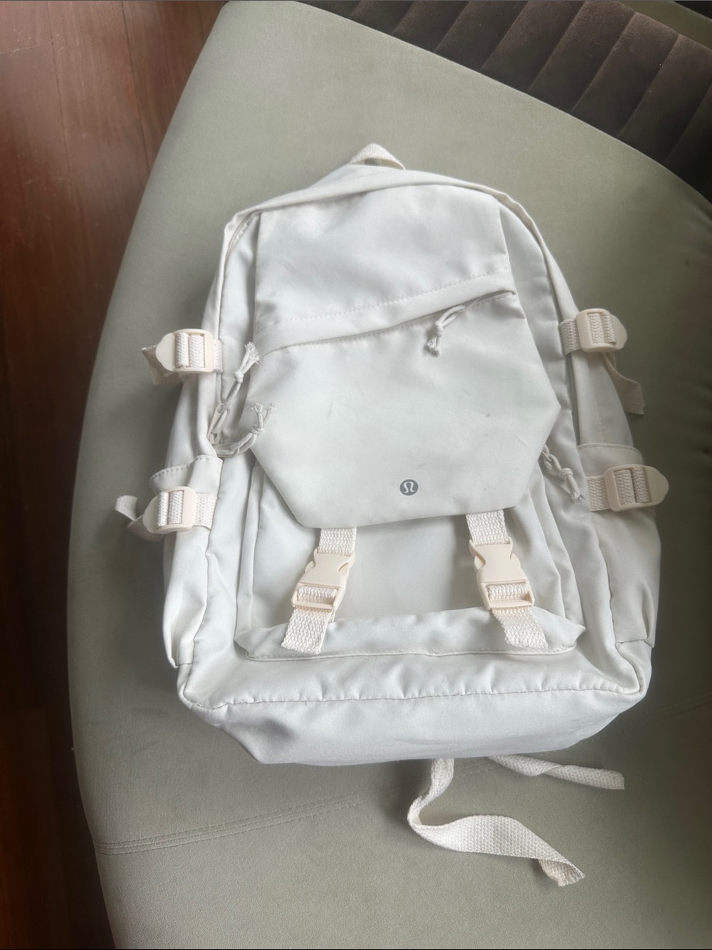 lululemon athletica Off-White Cream Unisex Backpack